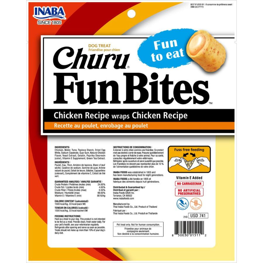 Churu fun bites pollo para perro, , large image number null